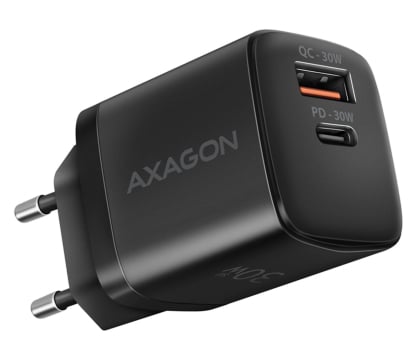 Ładowarka do smartfonów Axagon ACU-PQ30, Sil 30W, 2x port, PD3.0/PPS/QC4+/SFC/AFC/Apple